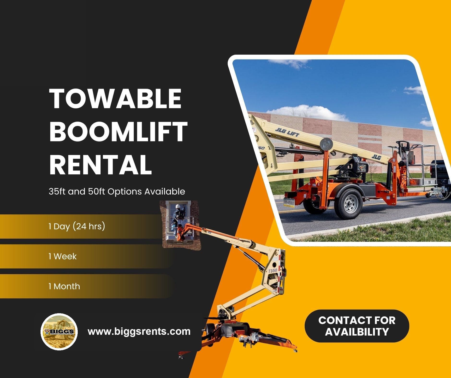 Towable Boom Lift Rental